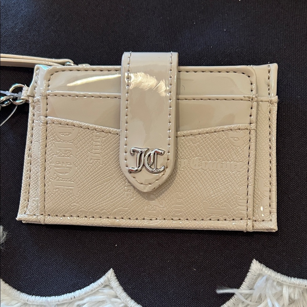 Juicy Couture Glossy Beige Card Holder